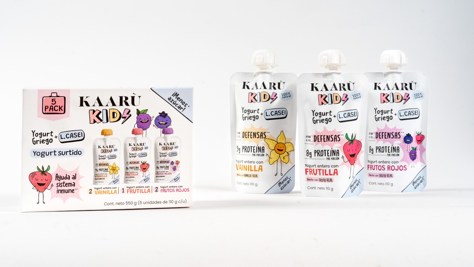 KAARù 希臘酸奶兒童什錦套裝酸奶包裝設計
