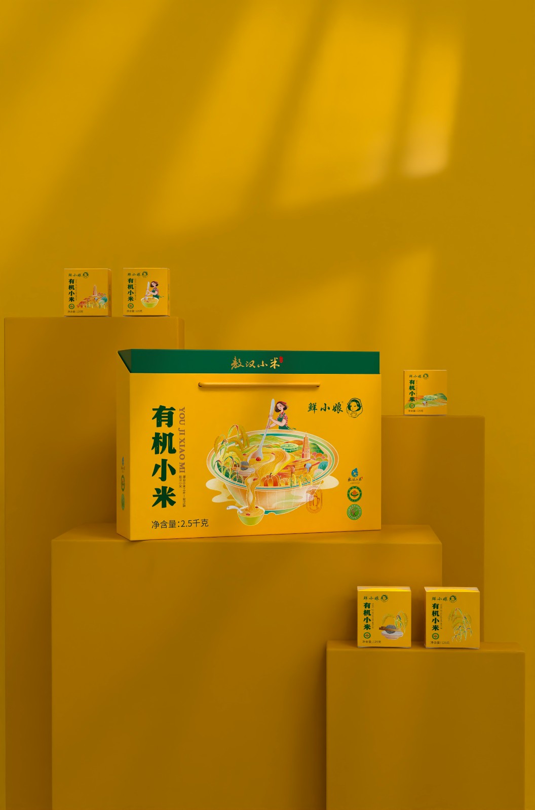 敖漢有機(jī)小米包裝設(shè)計